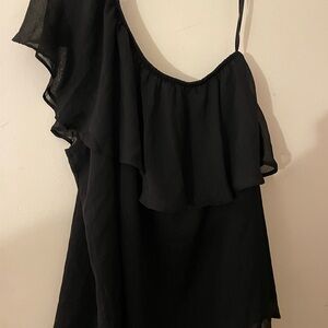 Torrid Black One-Shoulder Top
